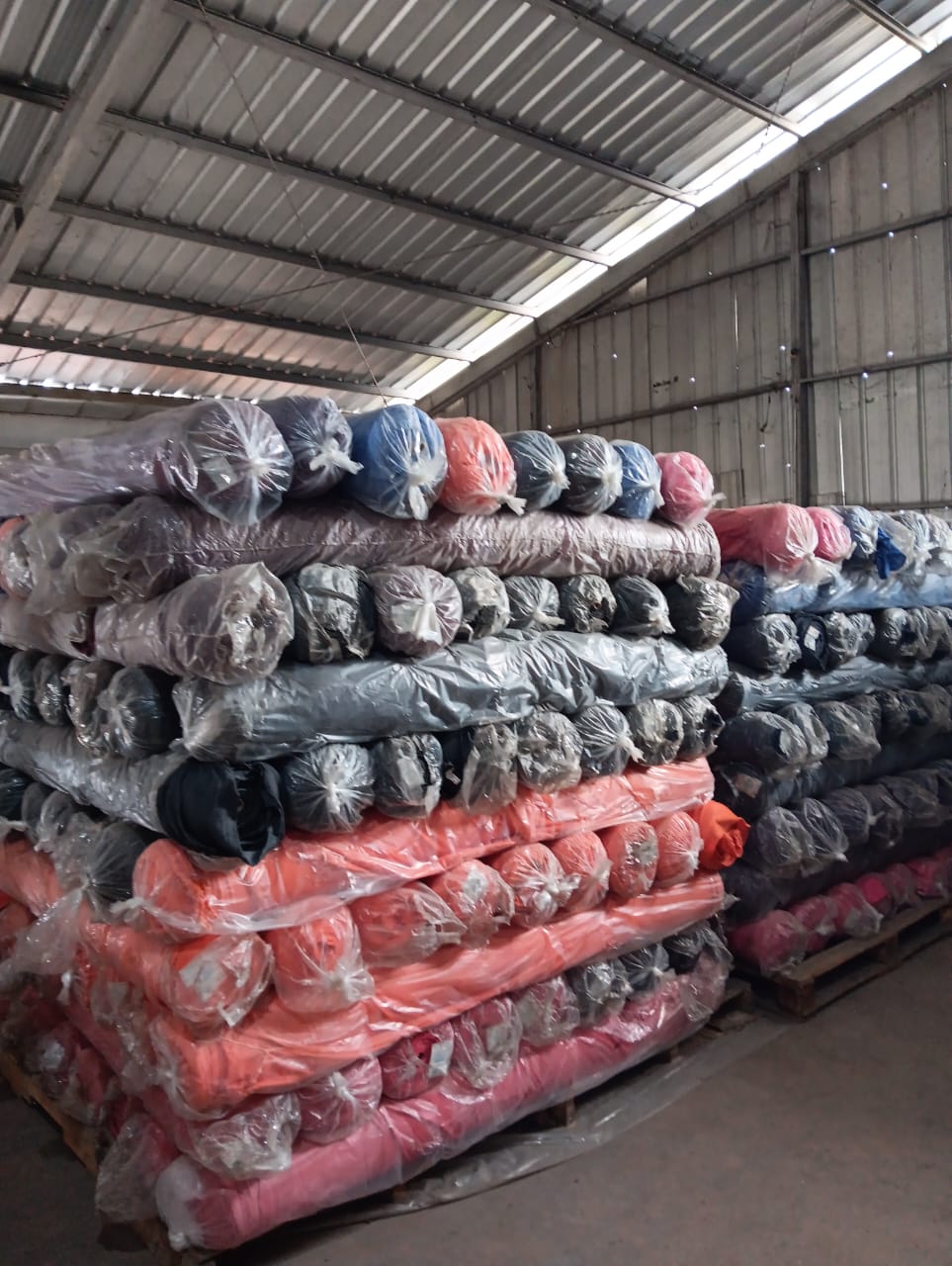 Knit and woven spandex polyester